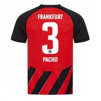 Camisa de Futebol Eintracht Frankfurt Willian Pacho #3 Equipamento Principal 2023-24 Manga Curta